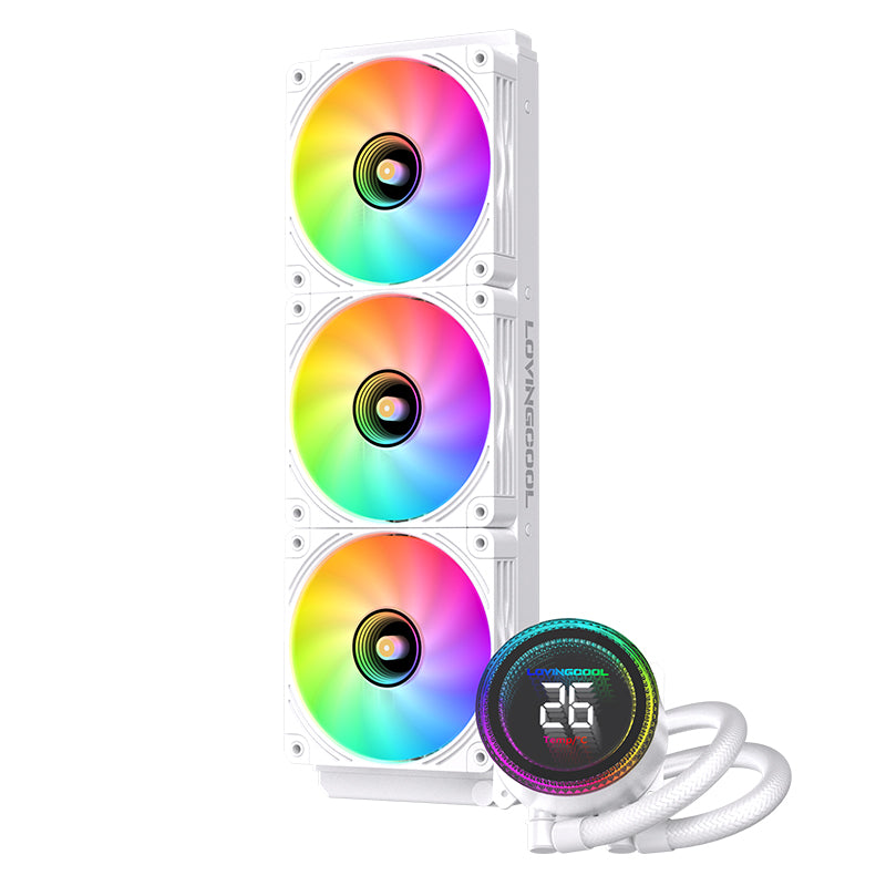 Lovingcool 360mm ARGB Liquid Cooler with Temp Screen