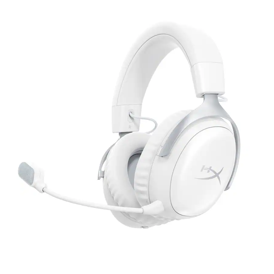 HyperX Cloud III S Wireless Gaming Headset for PC/PS5/PS4/N-Switch/Mobile White (AX6G1AA)