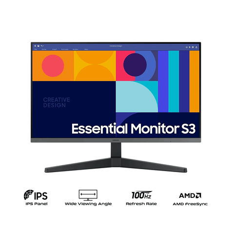 Samsung Essential S3 LS27C330GAEXXP 27" FHD IPS 100Hz AMD FreeSync Gaming Monitor