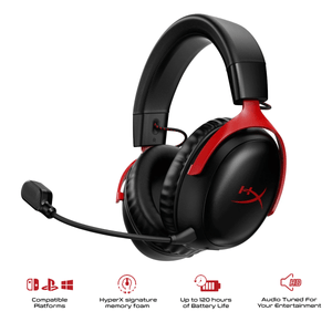 HyperX Cloud III Wireless Gaming Headset 77Z46AA Red