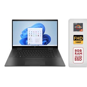 HP Envy X360 2 in 1 15.6" Ryzen 5 8gb/256gb SSD 15-ey0013dx Nightfall Black