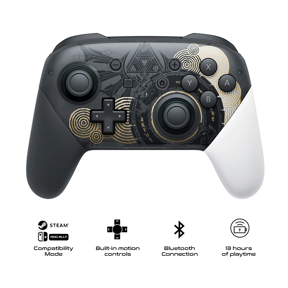 JYS Wireless Mini Pro Controller TOTK Ed. for NS Steam Deck ROG