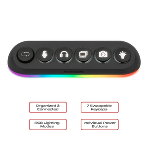 Streamplify HUB DECK 5 5-Port RGB USB Hub [Black]