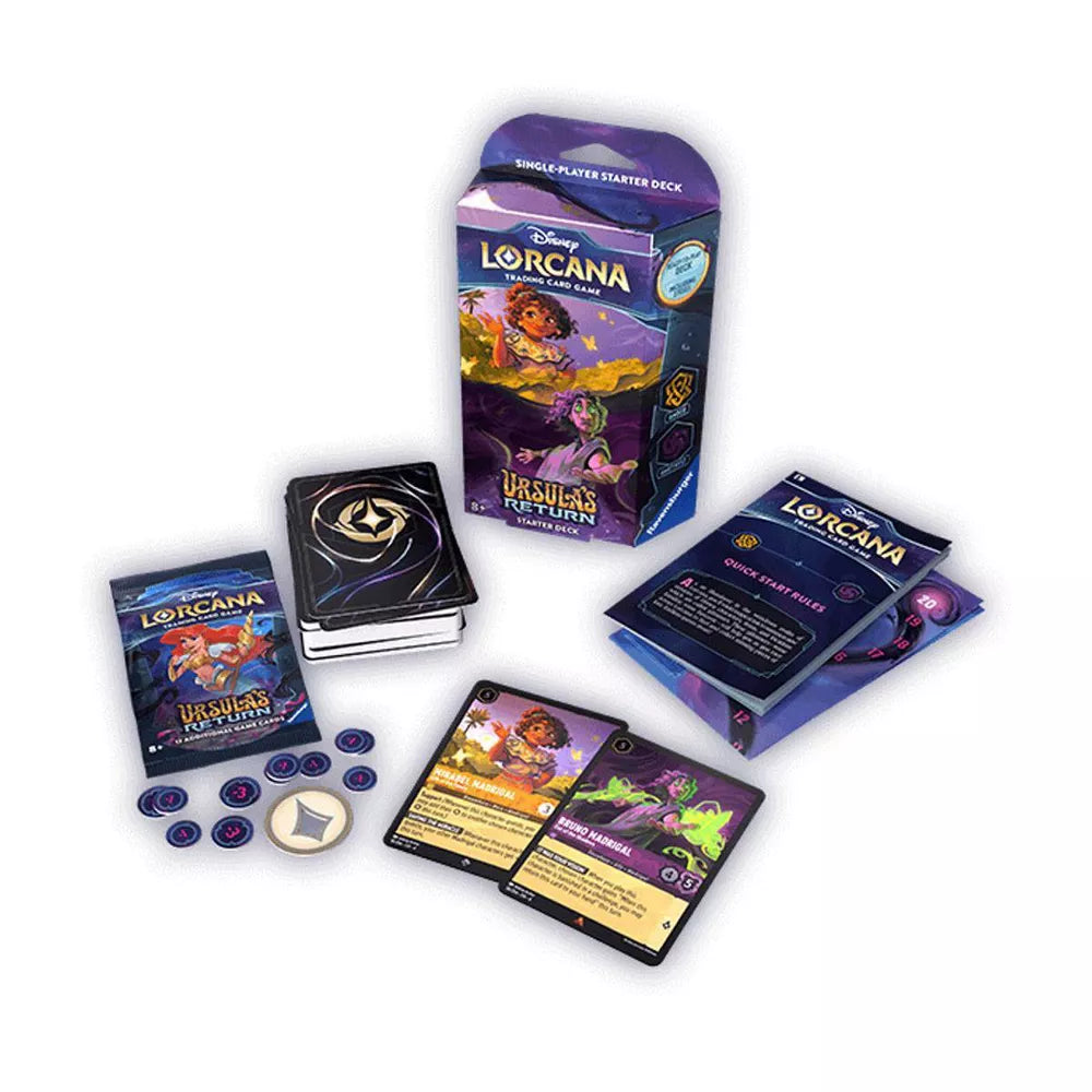 Disney Lorcana TCG: Ursula's Return Single-Player Starter Deck (Amber/Amethyst)