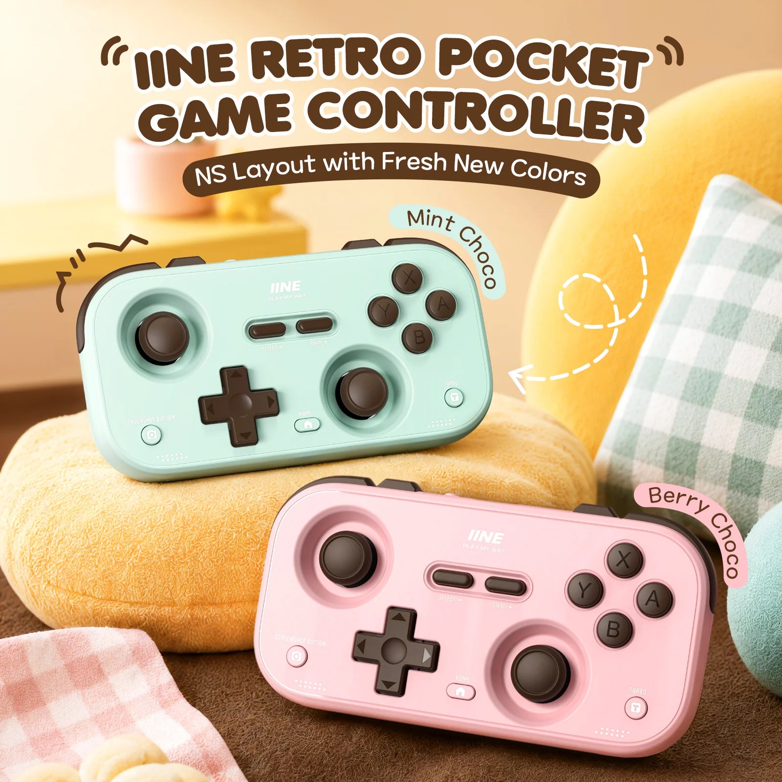IINE Palm-Sized Retro Chronos Controller