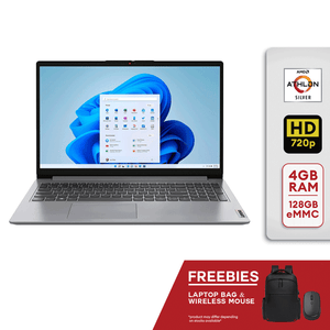 Lenovo Ideapad 1 15.6" Laptop 3050U Athlon Silver 4gb/128gb [Cloud Grey]