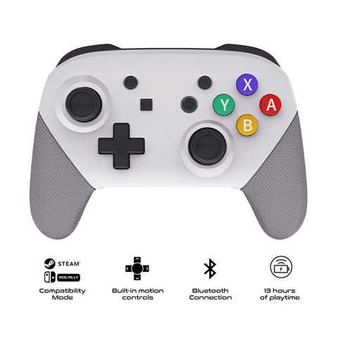 JYS Wireless Mini Pro Controller Retro Gray Ed. for NS/Steam Deck/ROG Ally [NS237]