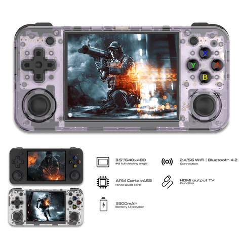 Anbernic RG35XX H Portable Retro Handheld Game Console with 64GB Game Card Linux System OS