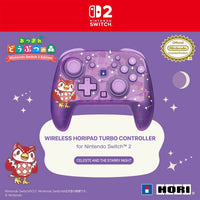 Hori Animal Crossing Wireless Horipad Turbo Controller for Nintendo Switch 2 (Celeste) (NSX-193A)