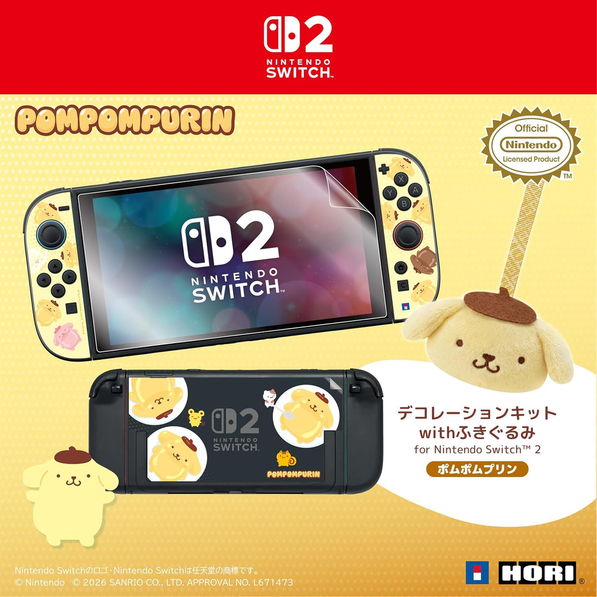 [PRE-ORDER] Hori Decoration Kit + Toy Cleaner Sanrio Series for Nintendo Switch 2 (Pompompurin) NSX-260A