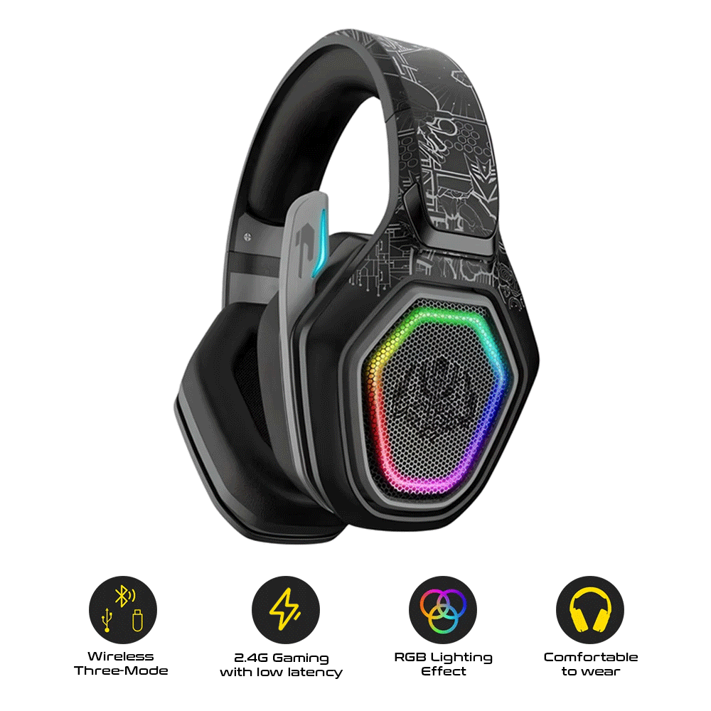 Transformers TF-G01 Wireless Gaming Headset (Black)
