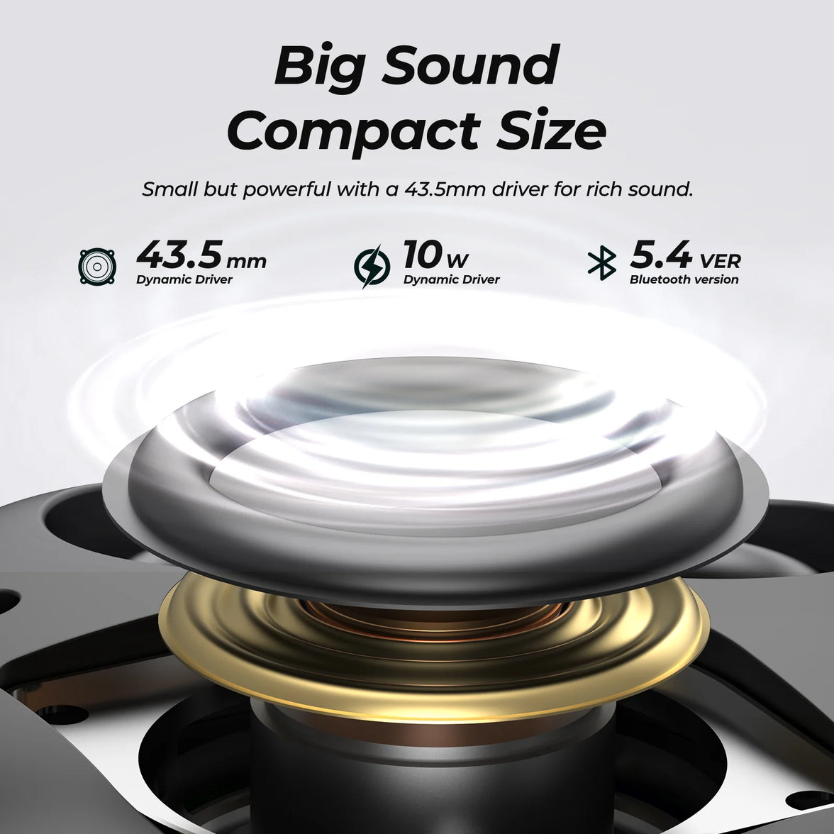 TOZO SoundGO Portable Speaker 10W BT 5 4 IPX5 1200mAh 20H Playtime