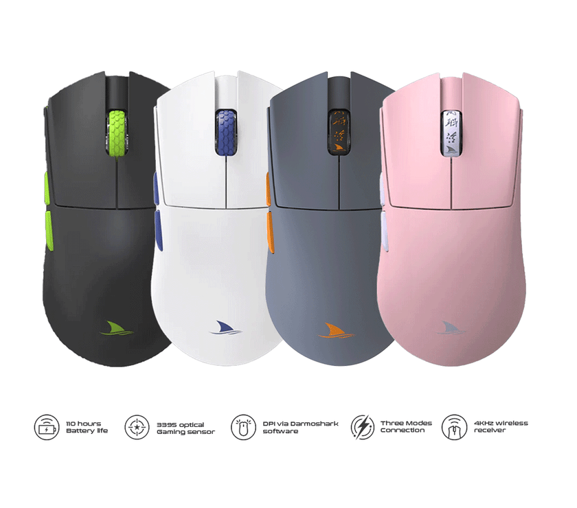 Darmoshark M3s Pro Varun Three-Mode Gaming Mouse