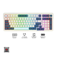 Redragon Eisa Pro RGB Tri Mode 98 Keys Mechanical Keyboard Blue Himmel Red Switch [K686WB-RGB]