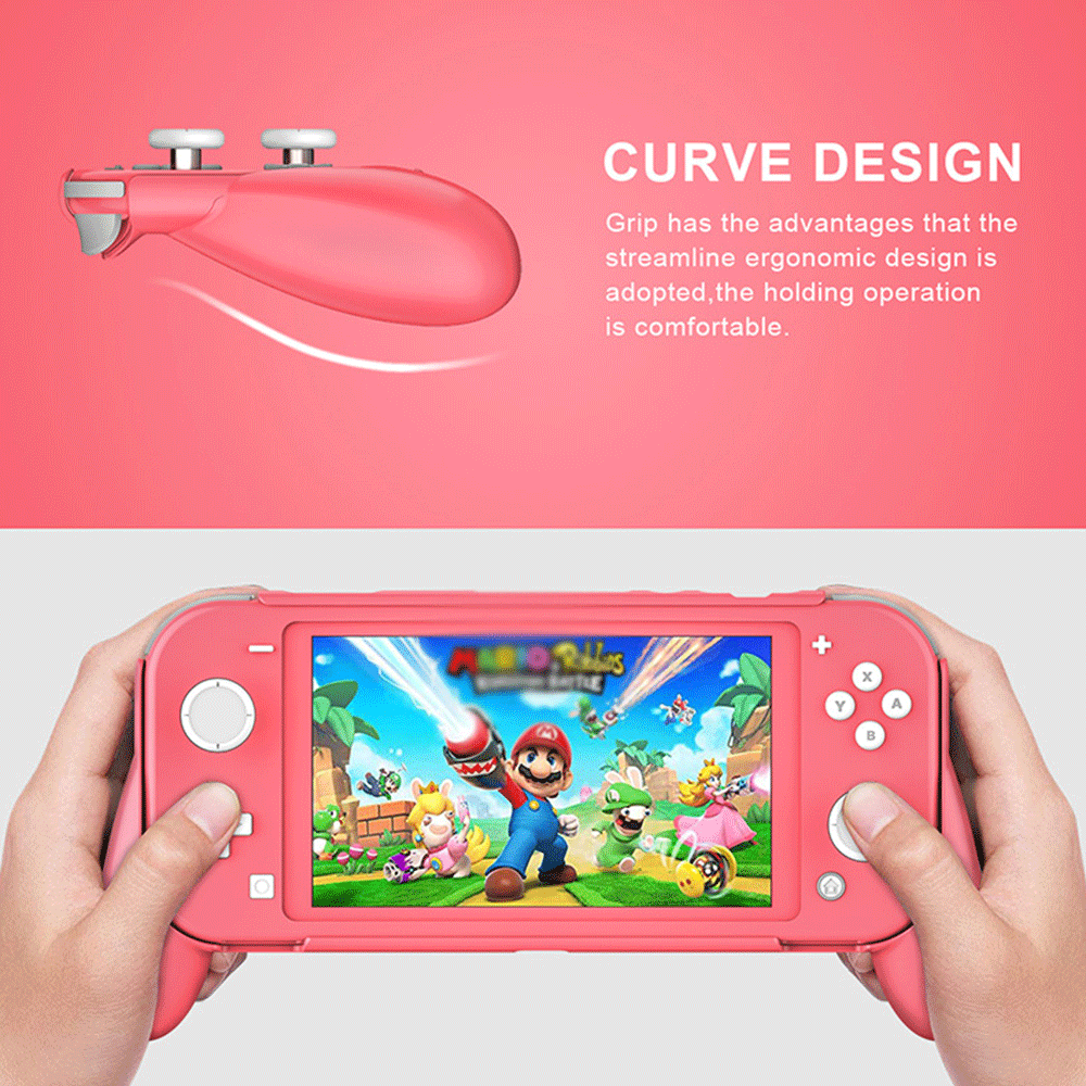 JYS Protective Case Handle grip for Nintendo Switch Lite [Coral] [SL04]