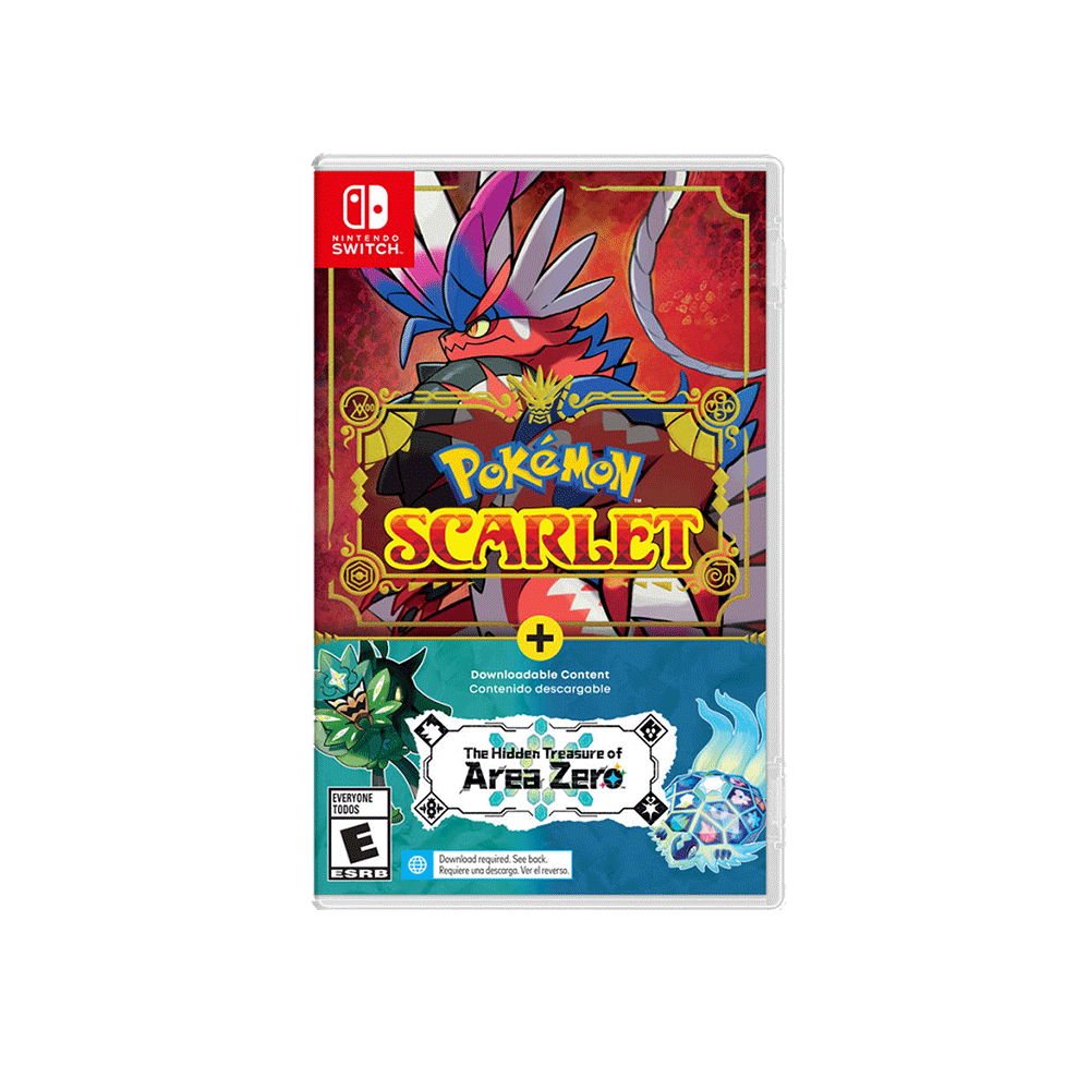 Nintendo Switch Pokemon Scarlet + The Hidden Treasure of Area Zero DLC Nintendo Switch Pokemon Scarlet + The Hidden Treasure of Area Zero DLC
