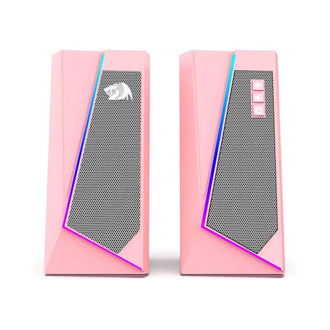 Redragon Anvil Stereo Gaming Speaker [Pink] [GS520P]