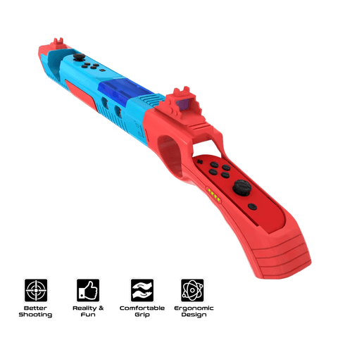 Game Gun Compatible with Nintendo Switch (Blue/Red) [JYS-S055]