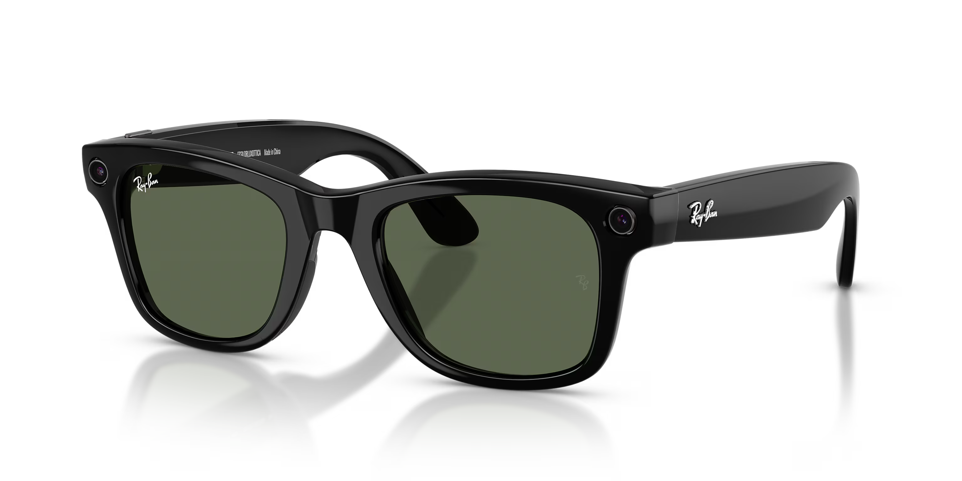 Ray-Ban Meta Wayfarer Gen 2 Shiny Black G-15 Green Lenses