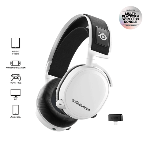 Steelseries Arctis 7+ Wireless Gaming Headset White [HS61461]