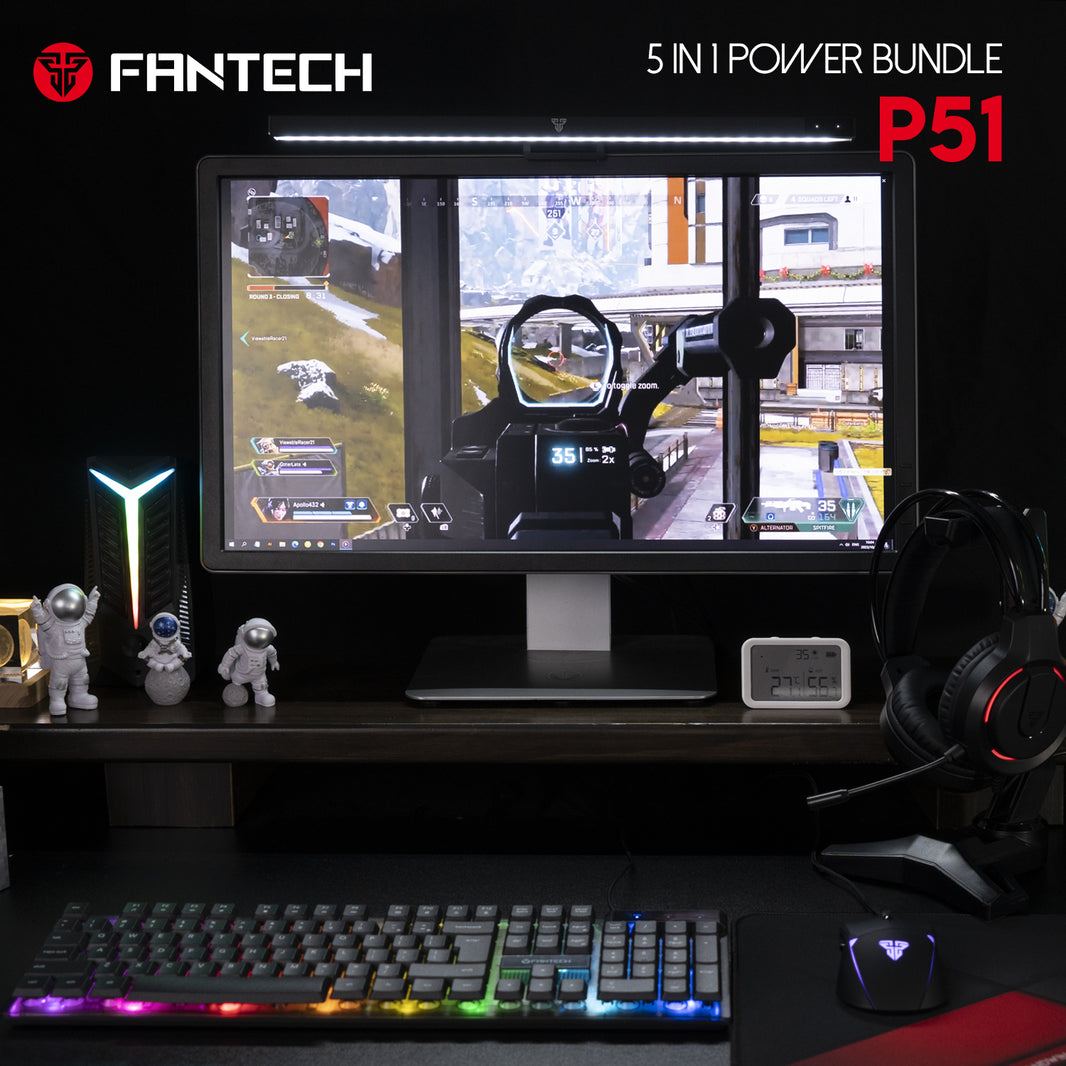 Fantech 5in1 Gaming Power Bundle Black (P51)