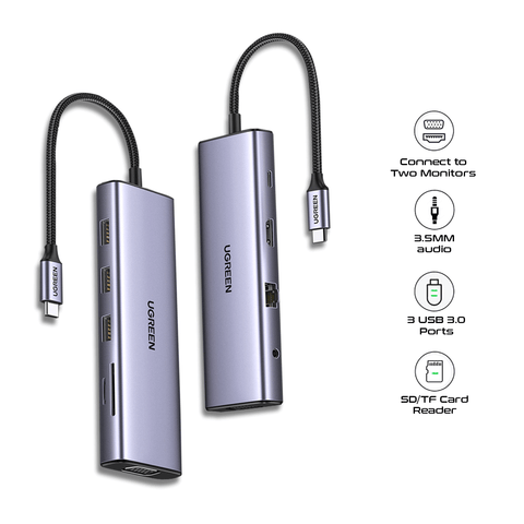 UGreen USB-C 10-In-1 Multifunction Adapter [CM498/15601]