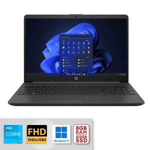 HP 250 G9 15.6"FHD Laptop i3-1215U 8GB/512GB SSD Win11 Dark Ash Silver