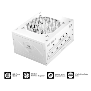 Redragon RGPS-650SFX 650W 80+ Gold Full Modular SFX Power Supply [White]