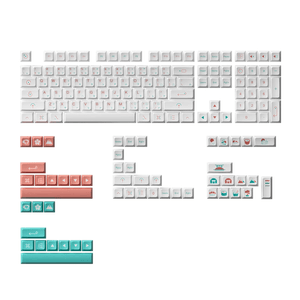 AKKO Red Fuji Keycap Set JDA 161 Keys