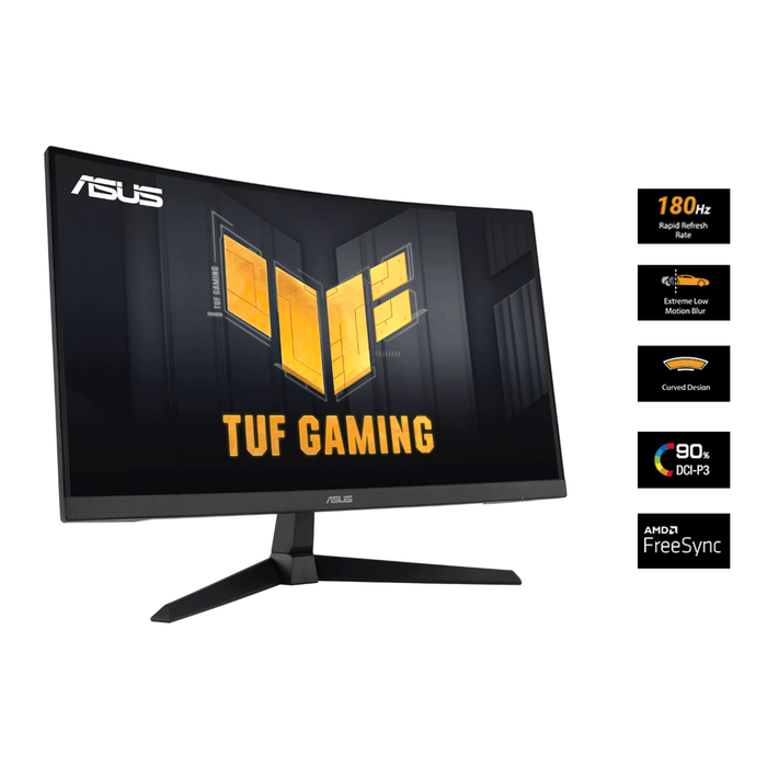 Asus TUF Gaming VG27VQ3B 27" FHD (1920x1080) 180Hz VA Curved Gaming Monitor