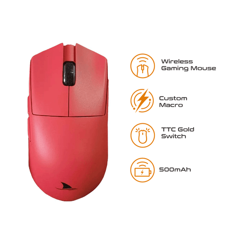 Darmoshark M3s Mini Varun Wireless Gaming Mouse [Red]