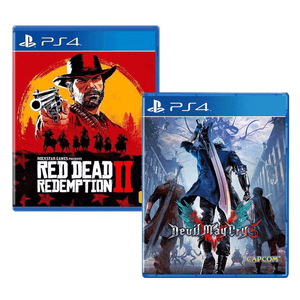 PlayStation 4 Game Bundle Red Dead Redemption 2 + Devil May Cry 5
