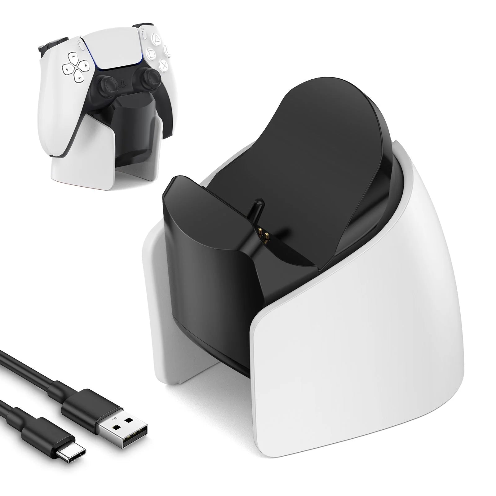 IINE Mini Charging Dock for PS5 Dual Sense/ Dual Sense Edge Controller L962