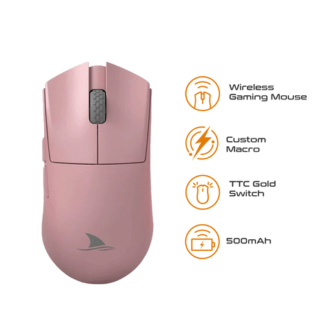 Darmoshark M3s Mini Varun Wireless Gaming Mouse [Pink]