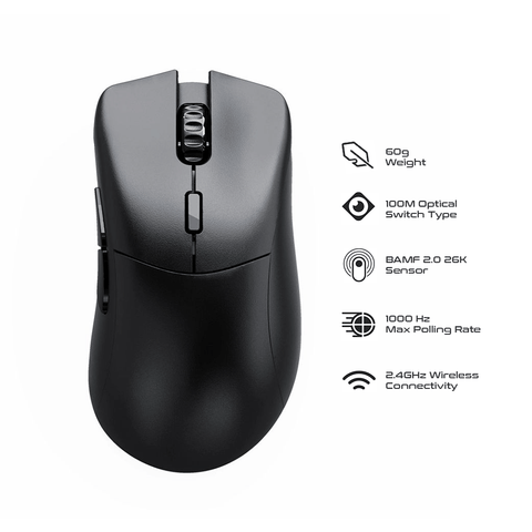 Glorious Model D 2 Pro 1K Polling Wireless Gaming Mouse [Black]