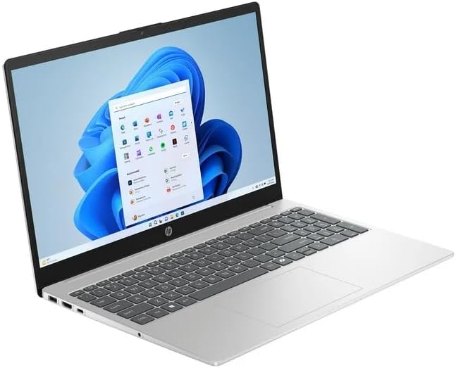 HP 15.6" HD Intel Processor N200 4GB RAM / 128GB UFS Intel UHD Graphics Win 11 Home Natural Silver 15-fd0084wm