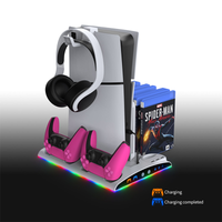 Hozkaii Multifunctional RGB Stand for PS5 Slim/Pro (White) HP5-5002