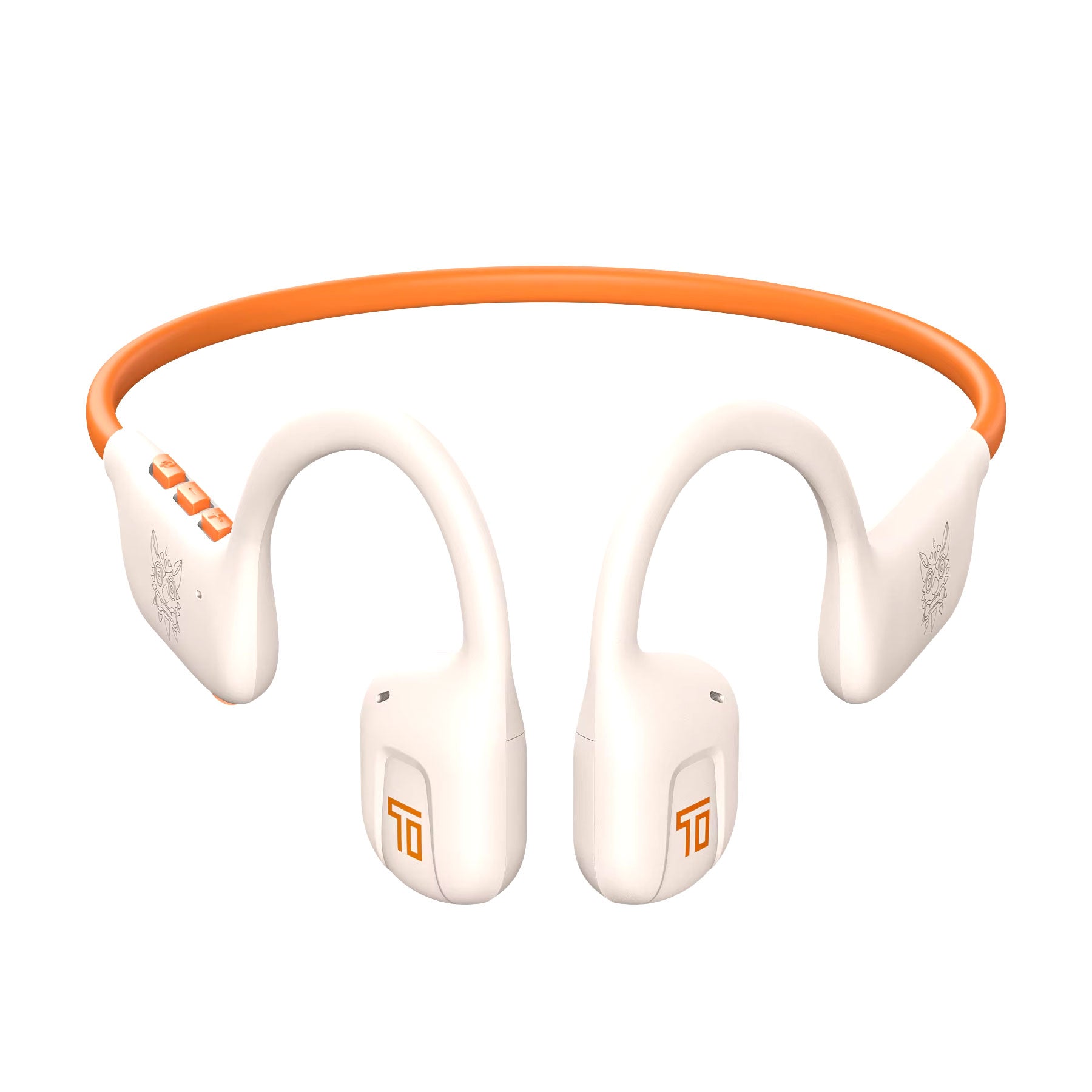 Onikuma T37 Wireless Earphone White Orange