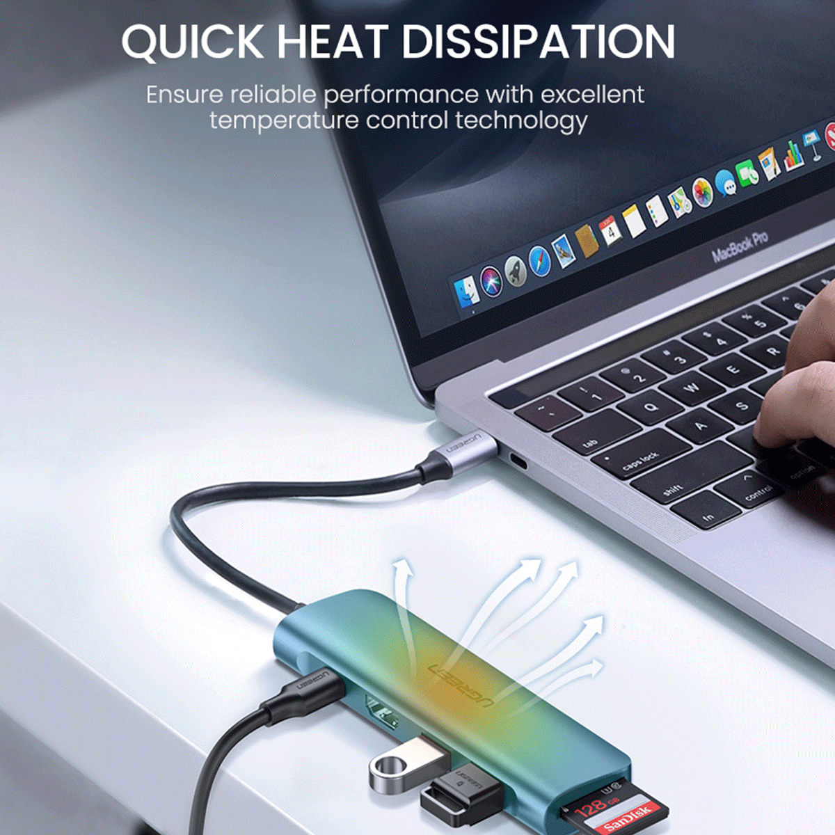 UGREEN USB-C 6-IN-1 Multifunctional Adapter (Space Gray) [CM195/70411]