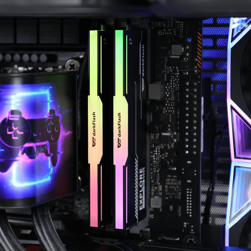 DarkFlash Explorer DDR4 CL15 3200mhz UDIMM RGB RAM DF408322RBX