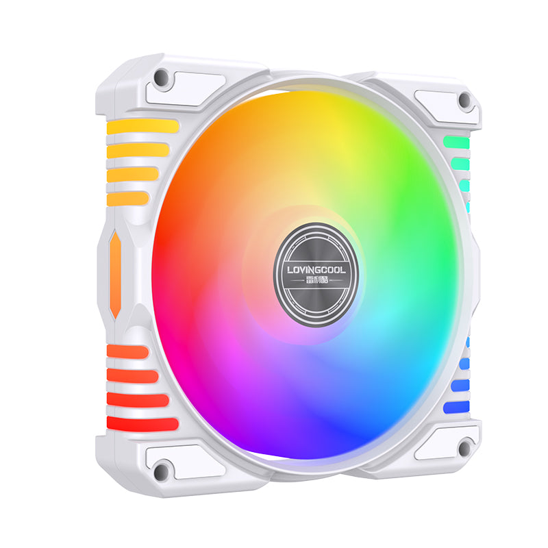 Lovingcool LC-W120-D 120mm ARGB Liquid Cooler with Temp Screen (White)
