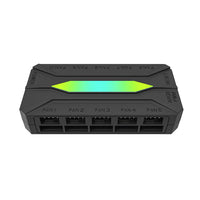 DarkFlash RC4 HUB ARGB & PWM 2-IN-1 Fan HUB (Black)