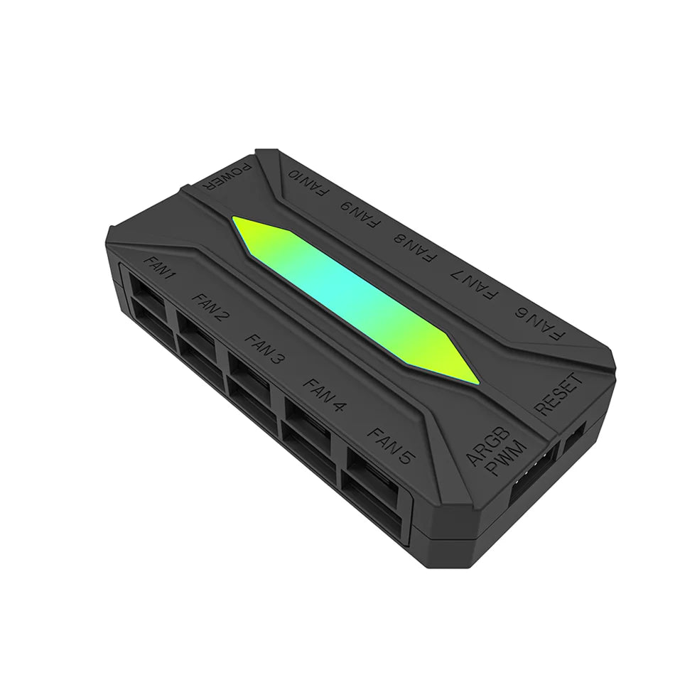 DarkFlash RC4 HUB ARGB & PWM 2-IN-1 Fan HUB (Black)