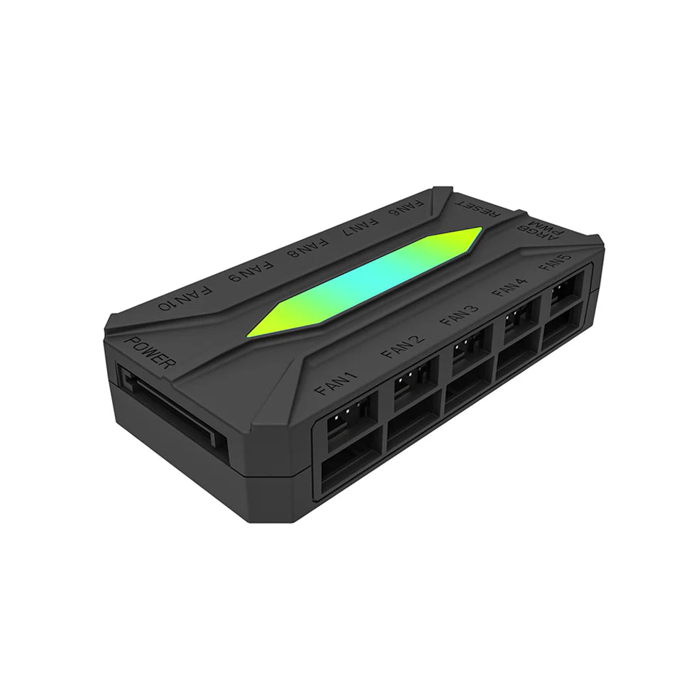 DarkFlash RC4 HUB ARGB & PWM 2-IN-1 Fan HUB (Black)