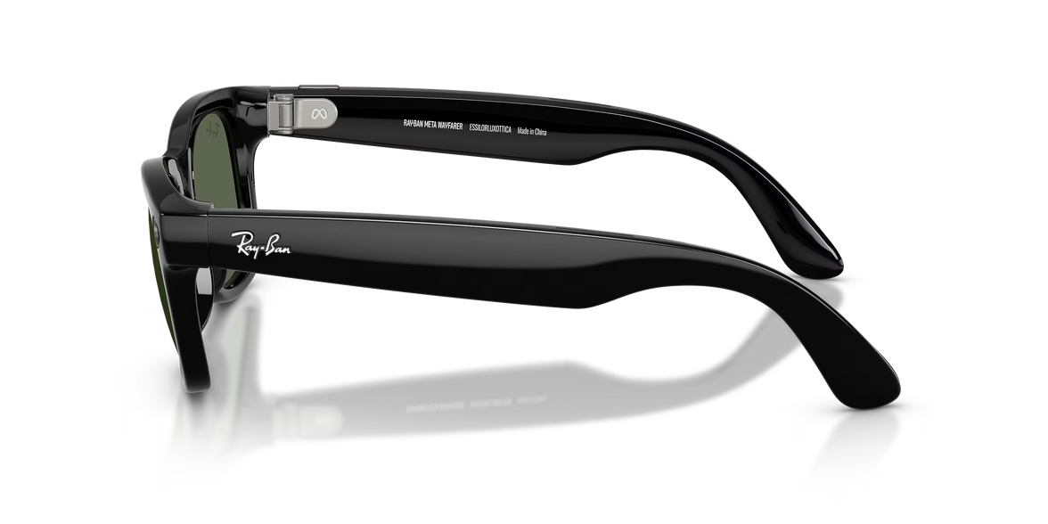 Ray-Ban Meta Wayfarer Gen 2 Shiny Black G-15 Green Lenses