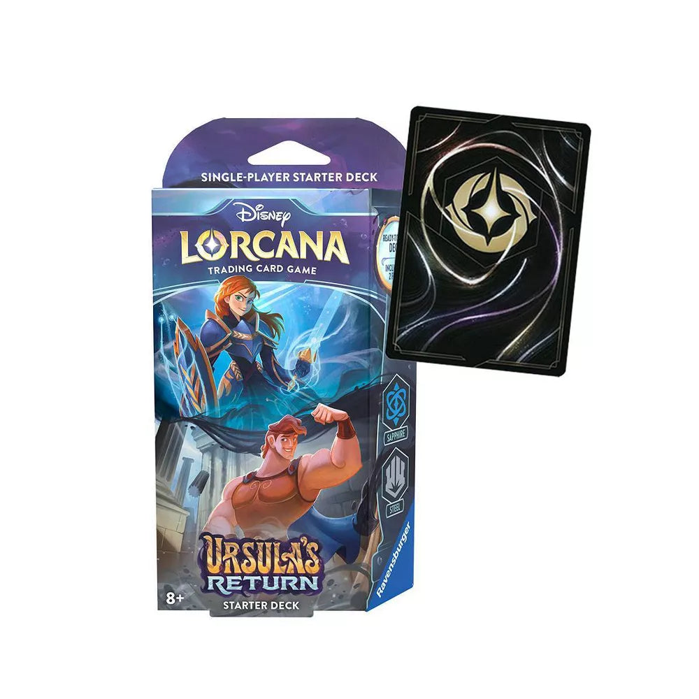 Disney Lorcana TCG: Ursula's Return Single-Player Starter Deck (Sapphire/Steel)