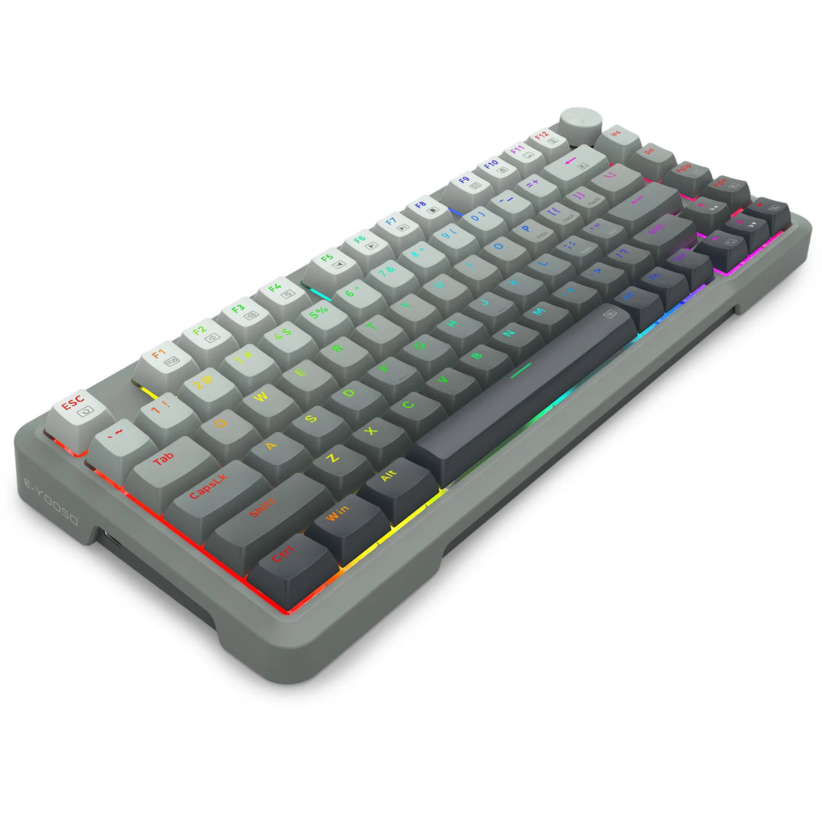 E-Yooso HZ-82 RGB 82-Keys Wired Mechanical Keyboard Gradient Grey (Magnetic Switch)