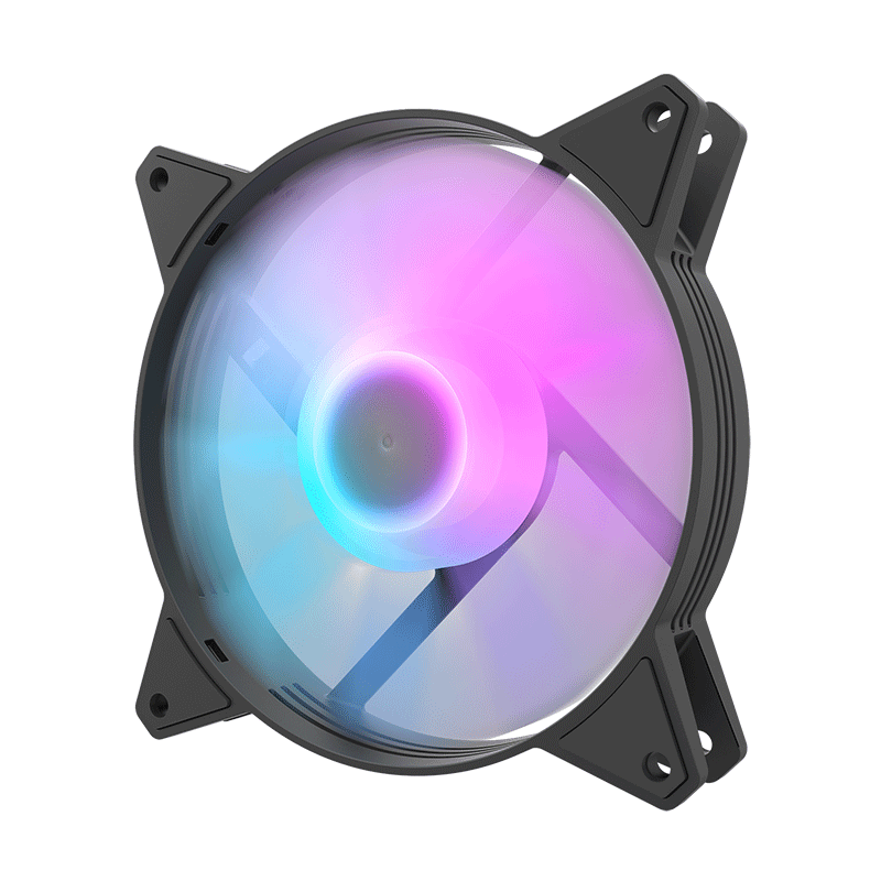 DarkFlash C6 Aurora Spectrum ARGB Single Mode Cooling Fan (Black)