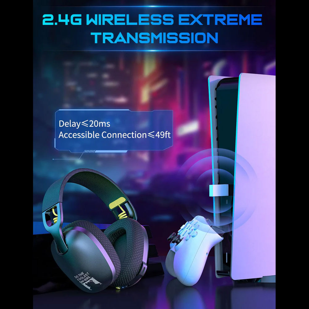 ONIKUMA B2 2.4G + Bluetooth + Wired Gaming headset