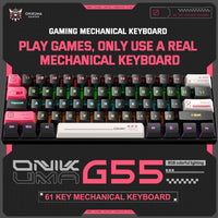 Onikuma G55 Wired Gaming Keyboard Black